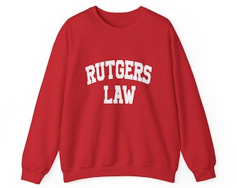 Rutgers Law School Unisex Sweatshirt, Custom Law School, Law School Gift, JD, School Pride
