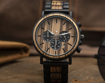 Mens Watch | FREE ENGRAVING | Engraved Wooden Watch For Men | Personalized Watch | Anniversary Gift | Engraved Wood Watch for Men