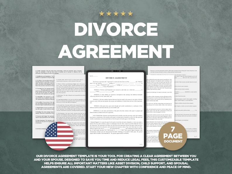 Printable Divorce Papers - Marital Settlement and Legal Separation ...