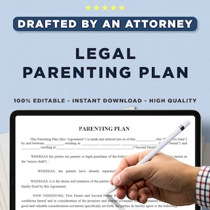 Legal Parenting Roadmap | Editable Template for Family Harmony | Editable Legal Form for Families |  Parenting Agreement Form