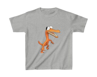 Rainbow Friends Orange Monster Youth Tee - YouTube Cartoon Shirt