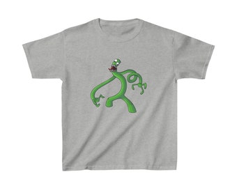 Rainbow Friends GREEN Monster Youth Tee Shirt T-Shirt Soft Heavy Cotton YouTube Quality Printed Multiple Colors FREE SHIPPING