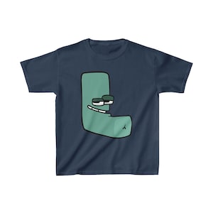 Alphabet Lore Letter L &quot;L&quot; Tee Shirt T-Shirt Soft Heavy Cotton ABC&#39;s YouTube Quality Printed Multiple Colors To Choose From FREE SHIPPING