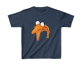 Rainbow Friends ORANGE  Monster Youth Tee Shirt T-Shirt Soft Heavy Cotton YouTube Quality Printed Multiple Colors FREE SHIPPING