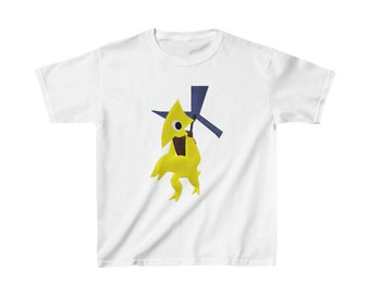 Rainbow Friends YELLOW Monster Kids Tee, YouTube Graphic Shirt