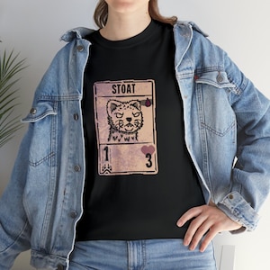 Inscryption STOAT Tee Shirt T-Shirt Soft Heavy Cotton Video Card Game Quality Printed Multiple Colors To Choose From ADULT