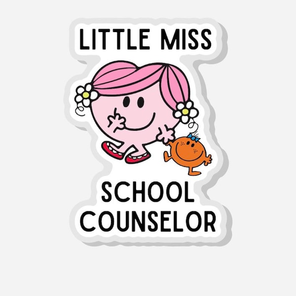 Little Miss School Counselor Pin / Counselor Lanyard Pin / Little Miss Pin / Counselor Gift