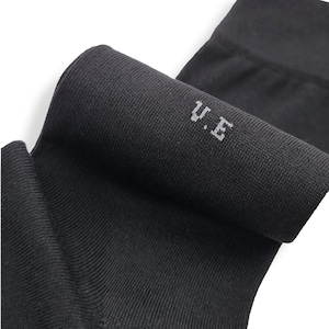 Personalized Black For Season Mercerized Crew Premium Quality Socks, Suit Embroidered Socks, Groomsmen Gift, Set of 3 Pairs