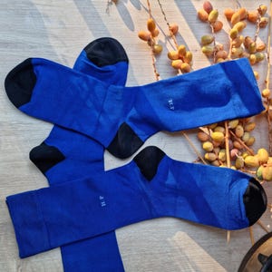 Customizable Plain Crew Socks in Your Choice of Color, 6 Pairs Bamboo Suit Socks, Christmas Gift