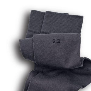 Personalized Smoked For Season Mercerized Crew Premium Quality Socks, Suit Embroidered Socks, Groomsmen Gift