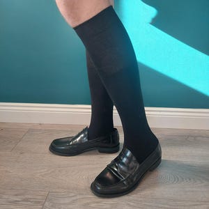 Personalized Knee High Bamboo Socks, Men&#39;s Luxury Dress and Formal Socks