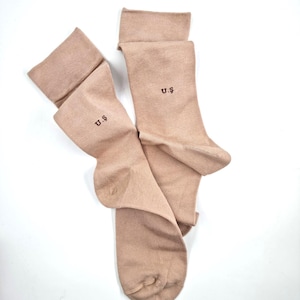Customized 3 Pairs Crew Bamboo Socks, Customizable Gift Box, Stylish Soft&Comfortable Bamboo Socks, Handmade Wood Gift Box