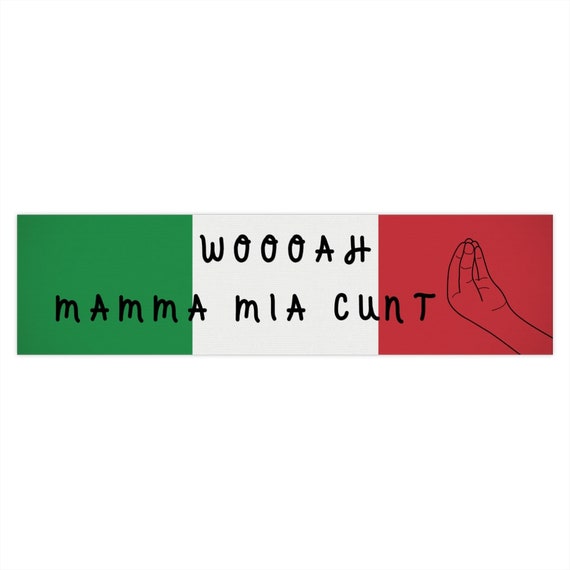 Italian Bumper Sticker Mamma Mia Sticker Car Italian Flag - Etsy