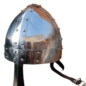 Medieval Norman Viking Helmet Hand-Forged 18G Mild Steel Armor Perfect for LARP, SCA, Cosplay, & Collectors, Father's Day Gift