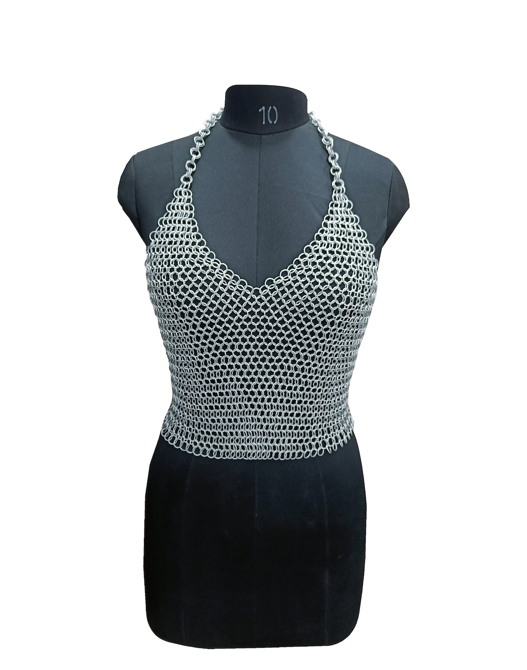 Chainmail Top Metal Aluminum Handmade Butted Ring Body Jewelry Medieval ...