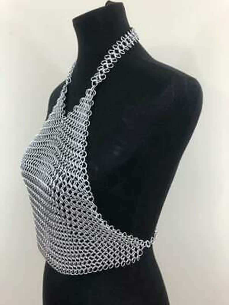 Aluminum Butted Chainmail Top Medieval Cosplay Costume Light Weight ...
