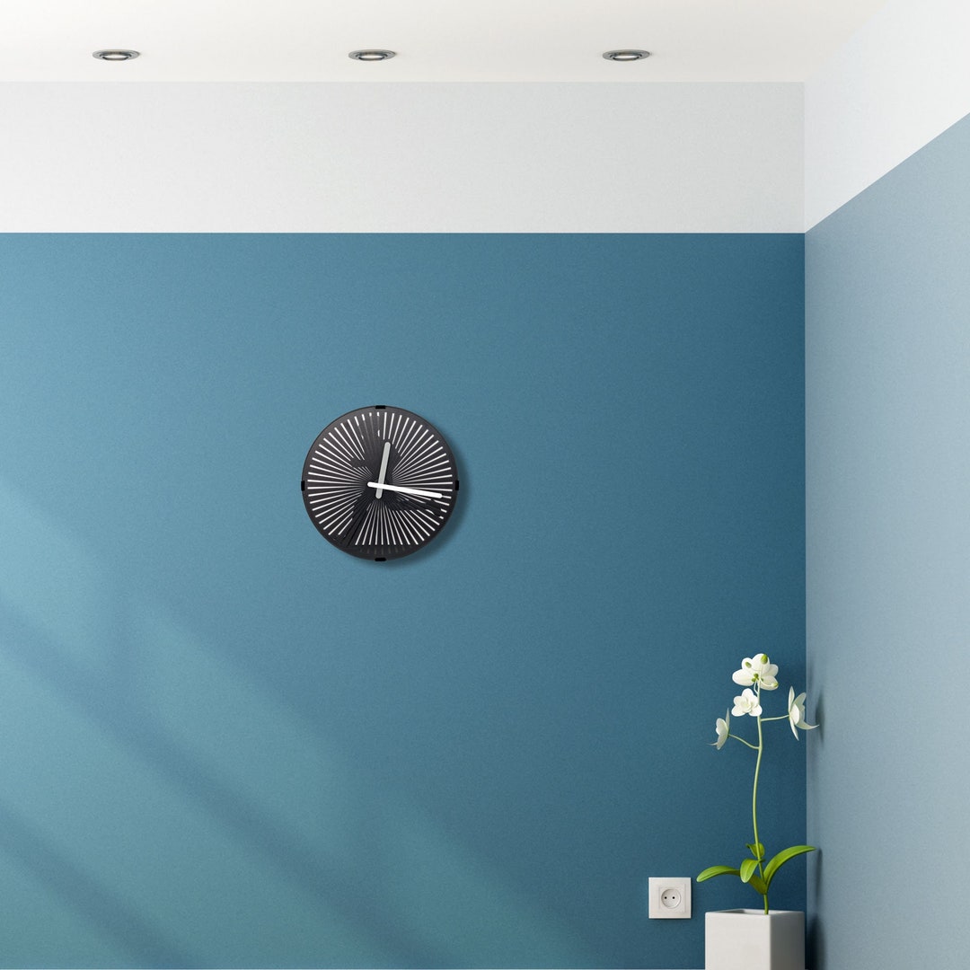 Animated Running Man Moving Wall Clock Kitchen Living Room Etsy