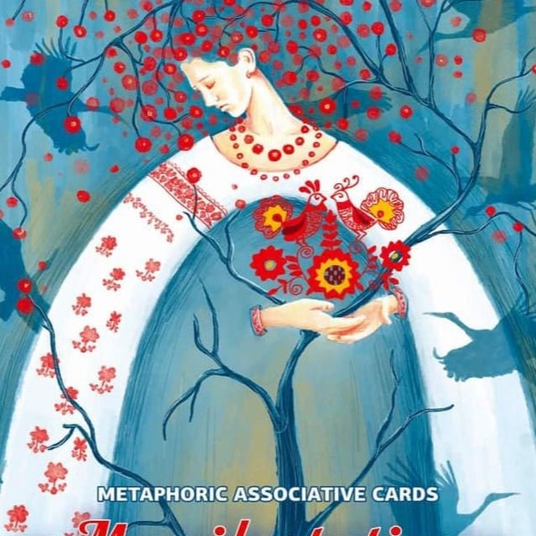 Set of Ukrainian ethno artistic metaphorical associative cards "Manifestation"