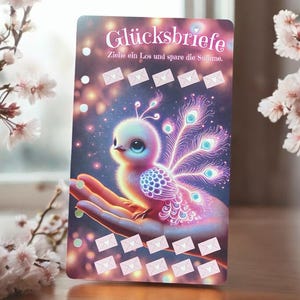 A6 Glücksbriefe – Die Spar-Challenge mit einem Babyfau!