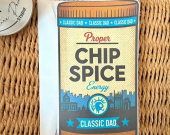 Chip Spice, Hull Grußkarte, All American, Geburtstag, Vatertag, Pop Art A5