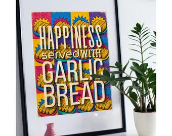 Geschenk für Foodie, Dopamin Wandkunst, Pop Art Andy Warhol