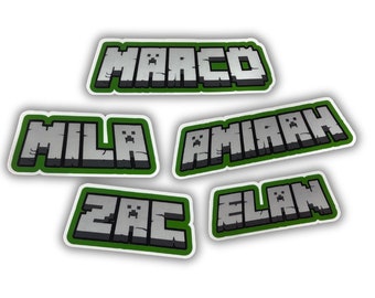 Custom Mining Game Name Sticker | Water Resistant Sticker