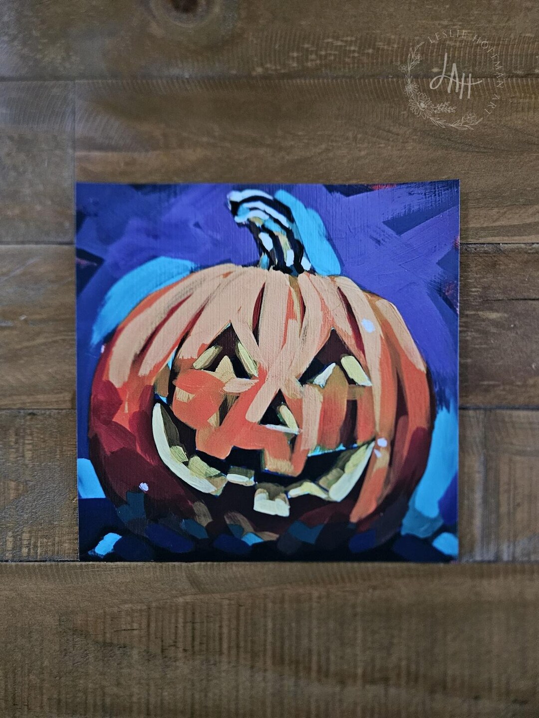 Jack O Lantern Art Print, Jack O Lantern Painting, Original Pumpkin ...