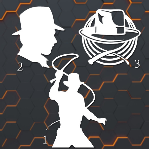 Indiana Jones Style Decals