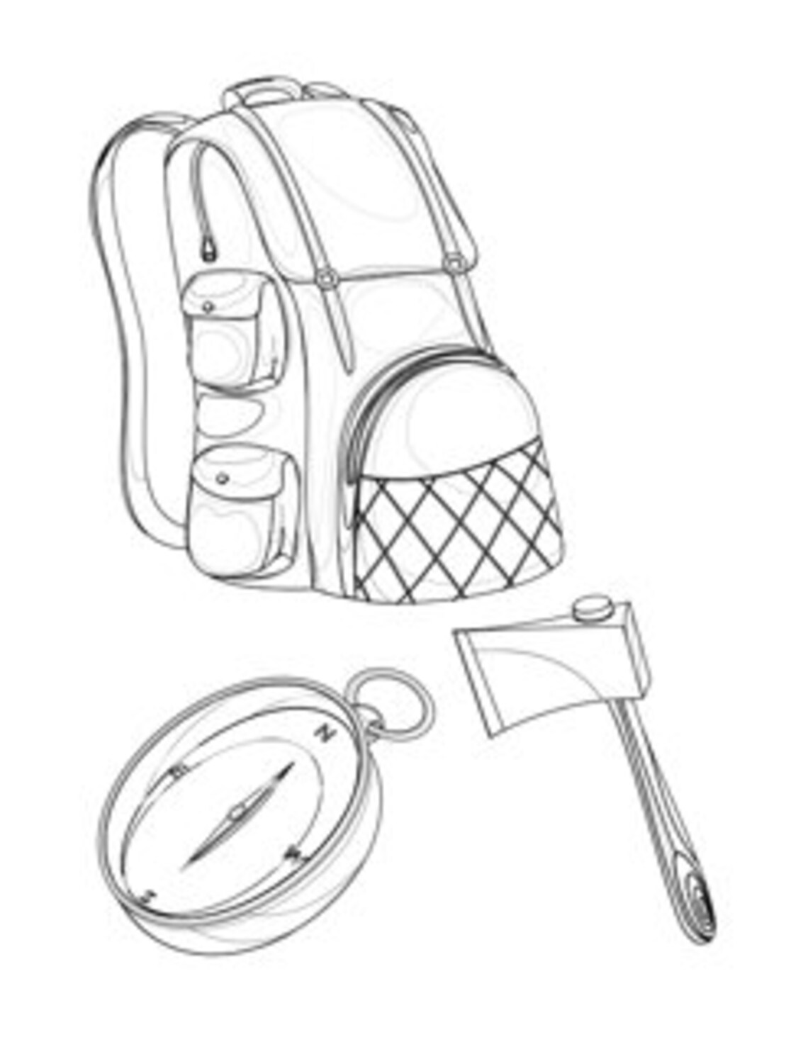 Printable Camping Coloring Pages INSTANT DOWNLOAD - Etsy