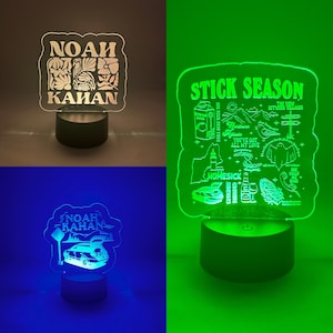 Noah Kahan Acrylic Led Glow Sign