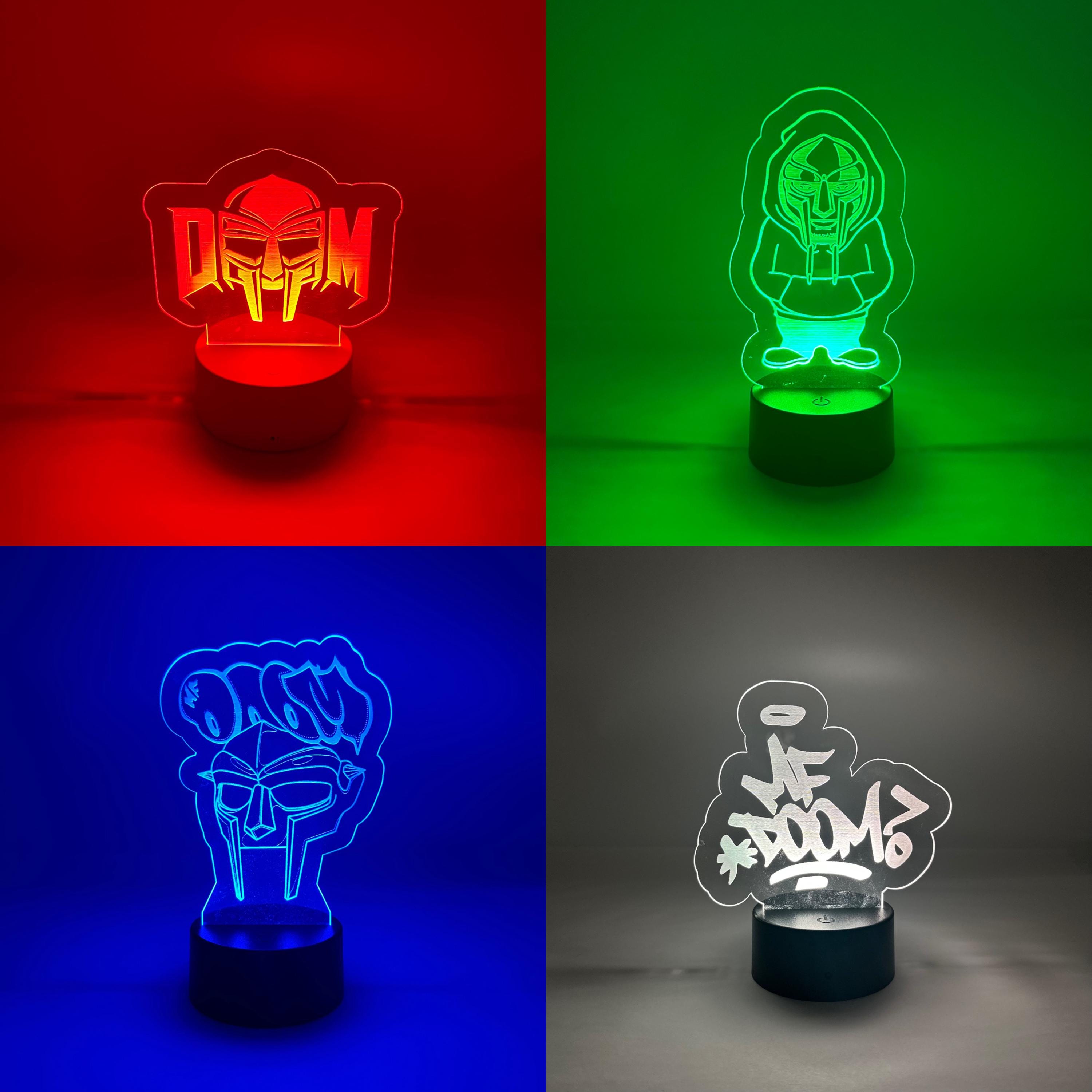 Led Sign Doom Symbol MF DOOM Acrylic Led Glow Sign - Etsy