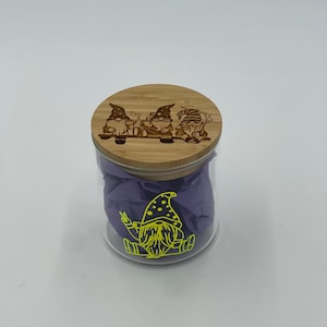 Gnome Smoke Sesh 14 fl oz Laser Engraved Smell Proof Stash Jar
