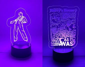Harry Styles Acrylic Led Glow Sign