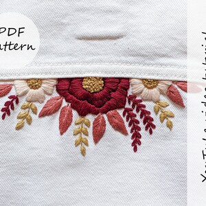 Peony Embroidery Shirt Jacket