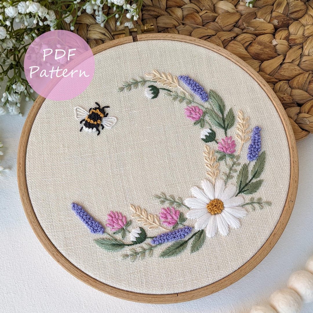 PDF Pattern – Midsummer Wreath – Embroidery Pattern 8