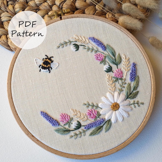 PDF Pattern – Midsummer Wreath – Embroidery Pattern 8