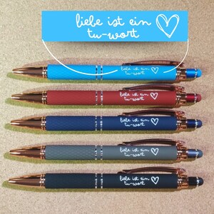 Kugelschreiber "Liebe ist ein Tu-Wort" – Stilvoller Stift für Notizen | Zeugen Jehovas Schreibwaren | Geschenk zur Pionierschule
