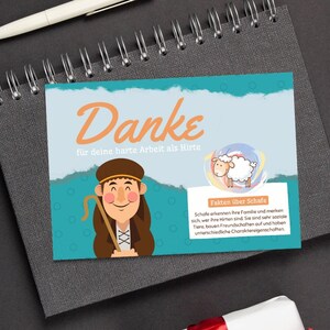 Postkarte "Danke Hirte" – Dankeschön mit Humor für Älteste | JW Grußkarte