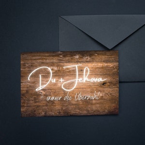 JW Postkarte "Du & Jehova" – Inspirierende Karte zur Ermutigung | Zeugen Jehovas Geschenk | Unterstützung und Motivation im Glauben