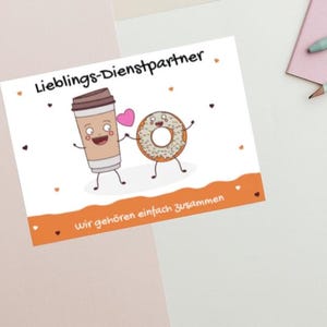 JW Postkarte "Lieblings-Dienstpartner" – Humorvolle JW Karte für Predigtdienst-Partner
