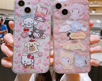 Cute cartoon Kulomi kitty phone case for iphone11 phone case iphoneXsmax/iphone8plus/iphoneXR/iphone14ProMax/iphone13/iphone14Pro/iphone13