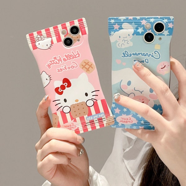 Cartoon Kitty phone case iPhone13 case Cute Cinnamon Dog iphone 12 11 case iphone 14Promax case anti-drop Kawaii phone case Gift for her