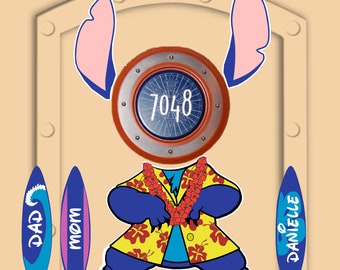 Disney Cruise Door Magnets Custom Hawaiian Surf Boards - Etsy