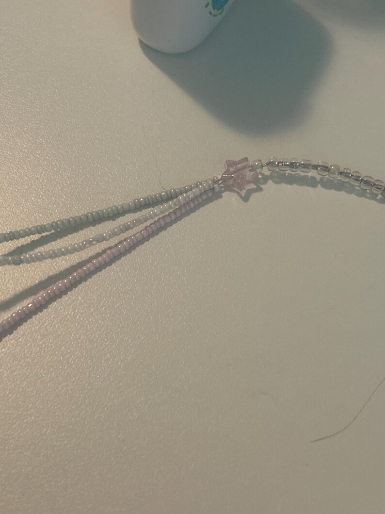 Shooting Star Trans Colored Necklace - Etsy