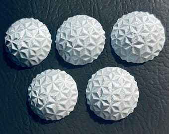 Spaceship Earth themed refrigerator magnets - Epcot Disney Cruise Fish Exchange gift idea - teacher classroom - discount for 3, 6 or 12 pack