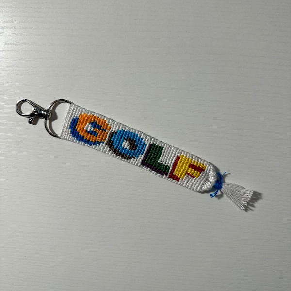 Tyler, The Creator Golf Wang Handmade Keychain I friendship bracelets