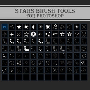 STARS BRUSH TOOLS voor Photoshop
