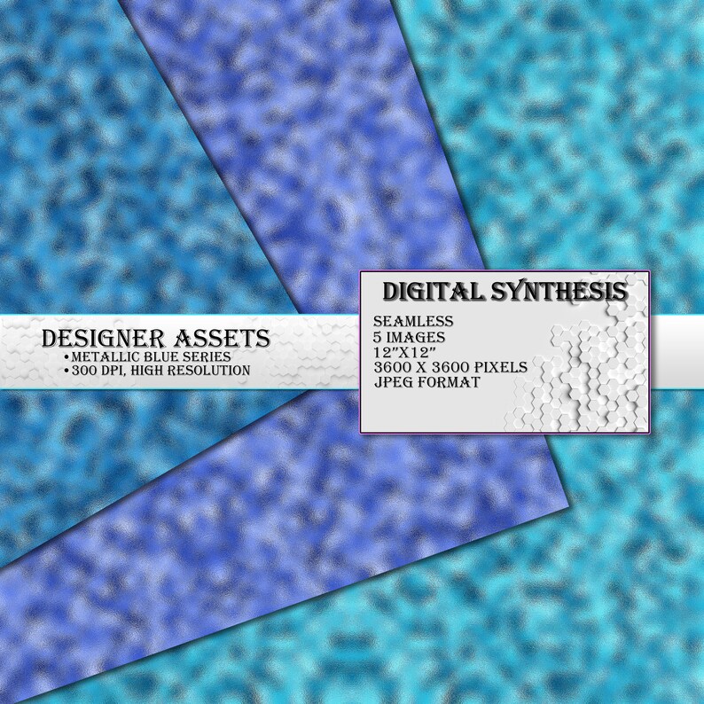 METALLIC BLUE TEXTURE, for Cards, Invitations, Scrapbook, Clipart, in ...
