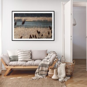PRINTABLE WALL ART, autumn river willows, printable wall Art, digital download, print from home, print for framing, home decor