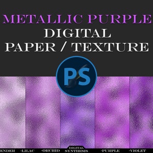 METALLIC PURPLE TEXTURE, For cards, invitations, scrapbook, clipart, in metallic lavender, lilac, orchid, violet and purple color palette.